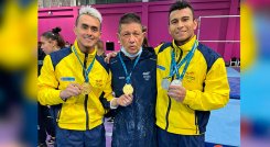 Jossimar Calvo, Jairo Ruiz y Javier Sandoval. 
