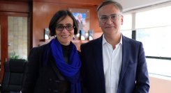 Ramón Eduardo Villamizar Maldonado se posesionó ante la ministra de Ambiente, Susana Muhamad. / Foto cortesía