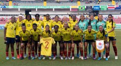 Selección Colombia femenina Sub-20 en el Mundial de Costa Rica. 