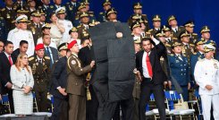 Así fue la reacción de los miembros de la escolta del presidente de Venezuela, Nicolás Maduro, por el atentado en agosto de 2018./ Foto Especial