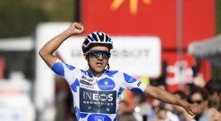 El ciclista ecuatoriano Richard Carapaz se lució en la penúltima etapa de la Vuelta a España.