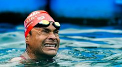 David Carrillo, nadador de aguas abiertas puso en alto el nombre de Colombia, en Portugal.