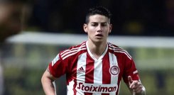 James Rodríguez tuvo un aceptable estreno con el Olympiacos de Grecia, pese a no tener ritmo de  competencia.