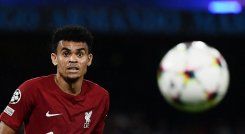 El delantero colombiano Luis Díaz anotó el gol del descuento del Liverpool.