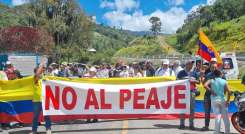 Desde el 2020, las comunidades de la provincia de Pamplona vienen manifestándose, para exigir que el peaje no entre en operación./ Foto: Cortesía / La Opinión 