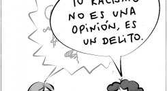Delito, no opinión