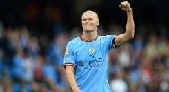 Haaland, figura del Manchester City