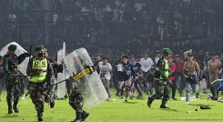 Policía de Indonesia. 