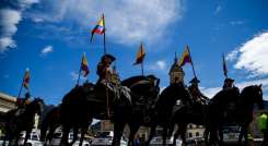 Los caballos que intervienen en manifestaciones quedan con graves heridas./Foto Colprensa