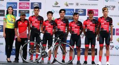 El equipo de Norte de ciclismo que participa en la Vuelta del Porvenir tuvo regular comienzo en la contrarreloj individual. (Foto Cortesía/FCC)