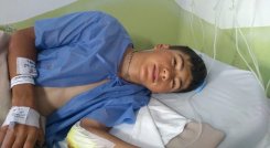 El juvenil ciclista nortesantandereano José Luis Sandoval sufrió una caída en la Vuelta al Futuro que se disputa en Boyacá.