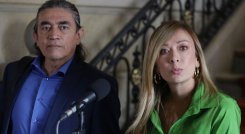 La representante Katherine Miranda era quien promovía el impuesto a las iglesias en la tributaria./Foto archivo Colprensa
