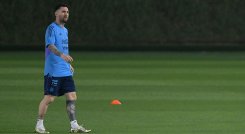 Lionel Messi, estrella de Argentina. 