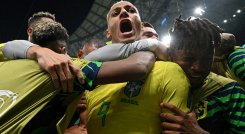"Cumplí mi sueño de niño", dice Richarlison tras anotar dos goles en triunfo de Brasil./Foto: AFP