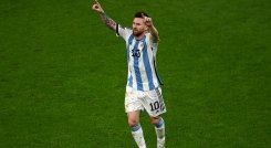 Messi alcanza a Batistuta como argentino con más goles en Mundiales./Foto: AFP