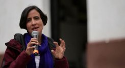 Ministra de Medio Ambiente, Susana Muhamad, durante el encuentro con las comunidades de Norte de Santander/Foto cortesía
