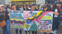 Educadores del Táchira exigen sueldo en dólares. Fotos Anggy Polanco / La Opinión