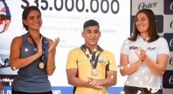 Keynher Camilo Vera de 15 años uno de los nuevos prospecto de la gimnasia de Norte de Santander y de Colombia.
