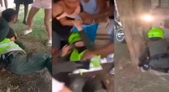 Policías pidieron requisa y terminaron golpeados en Cali./Foto: internet