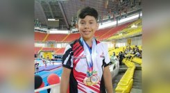 El gimnasta Ángel Gabriel Delgado se llevó sus triunfos a la eternidad  