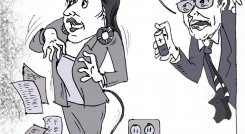Ministra desconectada 