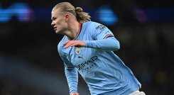 Erling Haaland, fue la gran figura del Manchester United, en la golea al Leipzig. da al 