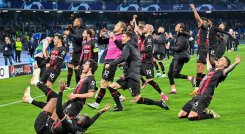 El Milan de Italia avanzó a las semifinales de la Liga de Campeones.