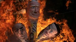 Quema de Judas en Venezuela