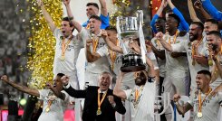 Real Madrid se proclamó campeón de la Copa del Rey al ganar 2-1 al Osasuna.