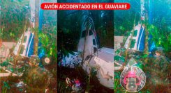 Avión accidentado. 