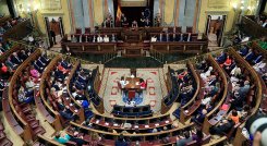 Gustavo Petro en el Congreso de España