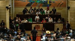 Después de horas y horas de discusión, en la madrugada de ayer finalmente el Congreso le dio luz verde al Plan de Desarrollo de Gustavo Petro./ Foto Colprensa