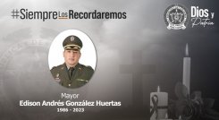 Ofrecen $200 millones de recompensa por asesinos de oficial en El Tarra