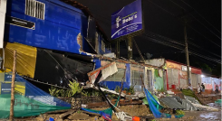 Destrozos en Las Américas