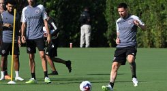 El argentino Lionel Messi tuvo su primer contacto con sus nuevos compañeros del Inter de Miami.