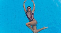 Alejandra Armas, líder del nado sincronizado en Norte de Santander.