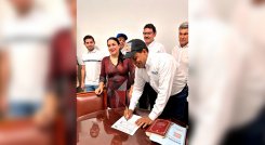 Emerson Meneses se inscribió como candidato a la Alcaldía de Cúcuta./Foto cortesía