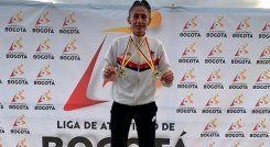 Yajaira Rubio, medallista en Grand Prix Colombiano. 