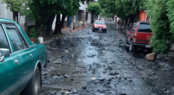 Calles inundadas La Parada
