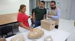 Entrega de elementos a la Secretaría de Cultura de Los Patios. Se espera que la mayoría de piezas sean museables./ Fotos: Cortesía/ La Opinión 