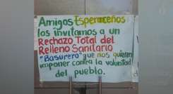 Sigue la pelea por el relleno sanitario de La Esperanza