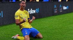Cristiano Ronaldo se apunta un golazo de larguísima distancia. (Foto: Al Nassr)