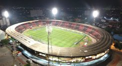 La luz del estadio General Santander no es apta para partidos internacionales, según un informe de la Conmebol.