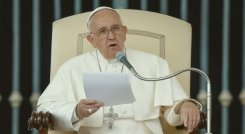 Papa Francisco durante audiencia en la Santa Sede
