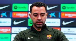 Xavi Hernández, técnico del Barcelona. 
