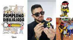 El artista que convirtió la historia de Pamplona en caricatura