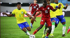 Colombia perdió ante Brasil y quedó sin chances de ir a París 2024