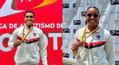 Hugo Rafael Thyme y Valeri Franco obtuvieron las primeras medallas de 2024, en el Nacional de Clubes y municipios de atletismo.