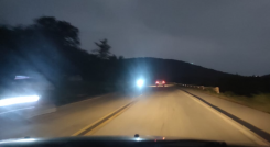 Algunos tramos del anillo vial que están en total oscuridad