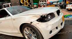 Jóvenes atropellados por un BMW en Girón 